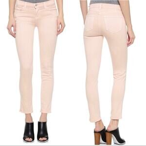 NWOT J Brand for Theory Denim Jeans Pink Powder Skinny Leg Stretchy Size 24